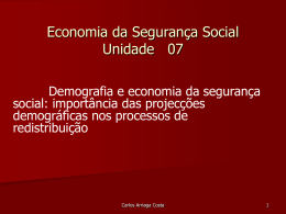 Demografia e economia da segurança social