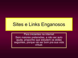 Sites e Links Enganosos