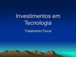 Investimento - Denis Borges Barbosa