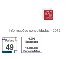 Informações consolidadas - 2012