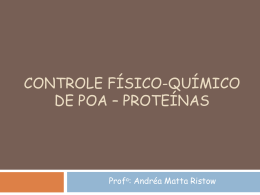 proteínas - Universidade Castelo Branco