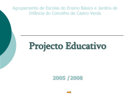 Projecto Educativo