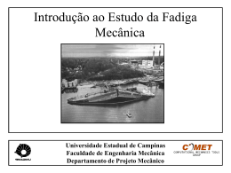 Introd_Fadiga - Faculdade de Engenharia Mecânica