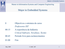 Master in Embedded Systems