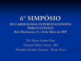 6 simpósio de cardiologia intervencionista para o clínico