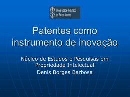 Patentes como instrumento de inovação