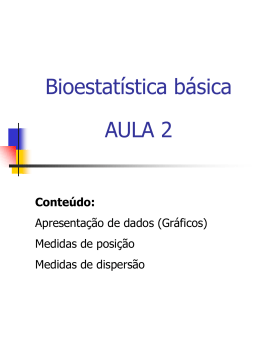 Bioestatística básica AULA 2