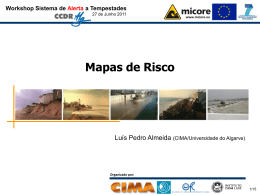 5. Mapas de Risco - CIMA - Universidade do Algarve