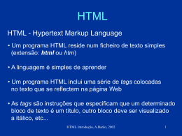 HTML - Alexandre Barão - Recursos On