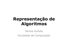 Representação de Algoritmos