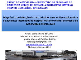 (HRAS/HMIB-Pediatria-2014):Diagnóstico de infecção do trato urinário