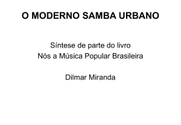 o moderno samba urbano