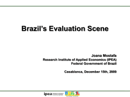 Brasil - NATIONAL EVALUATION CAPACITIES