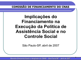 São Paulo/SP – abril de 2007