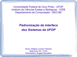 apresentação - DECOM-UFOP