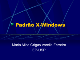 A proposta do sistema X-Windows