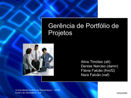 gerencia-de-portfolio - Centro de Informática da UFPE