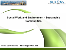 Social Work and Environment