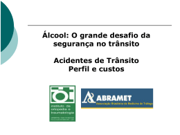 Dra Julia Greve-IOT- perfil e custos da acidentalidade Brasil 2007