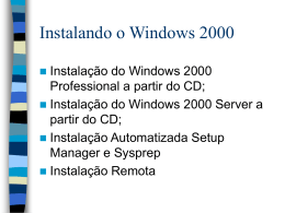 Instalando Windows 2000