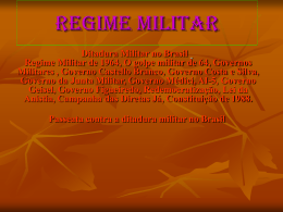 Regime militar - Luiz Soares Andrade