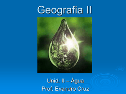 Geografia II - Colégio Santos Anjos