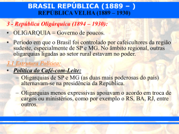 República Velha Oligárquica