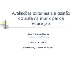 educação escolar - Câmara Municipal de Belo Horizonte