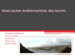 As Associações Ambientalistas dos Açores