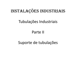 Instalações Industriais Tubulações Industriais Parte II Suporte de
