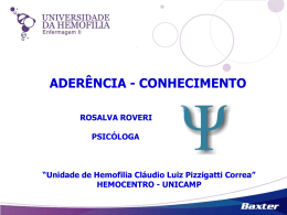 Apoio Psicológico – Aderência com conhecimento – Rosalva Roveri