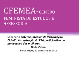 cfemea - Secretaria de Políticas para as Mulheres do RS
