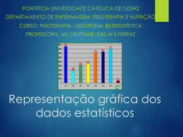 Representação gráfica dos dados estatísticos