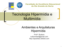 Tecnologia Hipermídia e Multimídia - Apostilas