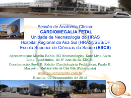 Cardiomegalia fetal - Paulo Roberto Margotto