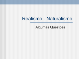 Realismo-Naturalismo