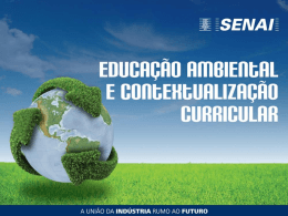 Introdução Educação Ambiental e Contextualização