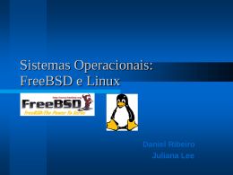 BSD, ou "Berkeley Software Distribution", surgiu como - IME-USP