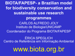 BIOTA/FAPESP - Centro de Referência em Informação Ambiental