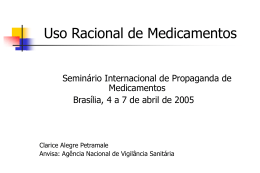 Clarice Petramale – Brasil / Rede de Hospitais Sentinelas
