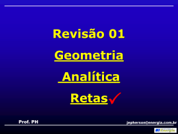 Revisão geometria analítica 01