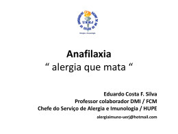 Anafilaxia “ alergia que mata “