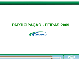 PARTICIPAÇÃO - FEIRAS 2009