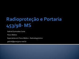 Radioprote__o e Portaria 453