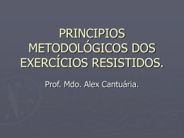 principios metodológicos dos exercícios resistidos.