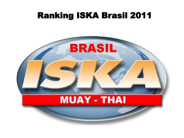 Ranking ISKA Brasil 2011