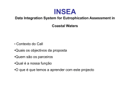 INSEA Data Integration System for Eutrophication