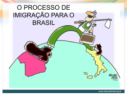 O processo de imigração para o Brasil