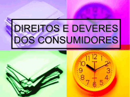 DIREITOS E DEVERES DO CONSUMIDOR