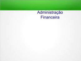 Administração Financeira Slides